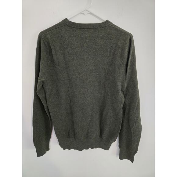 J.crew NWOT green sweater mens size M knit crew neck - Picture 2 of 3